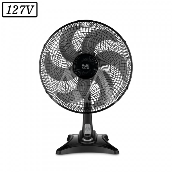 VENTILADOR MULTILASER TURBO VL401 40CM 6 PAS 3 VEL 127V PRETO