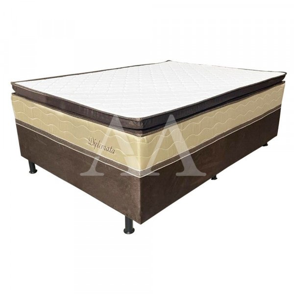 CAMA BOX 138X188X68 DREAM FLEX DIPLOMATA C/PILLOW