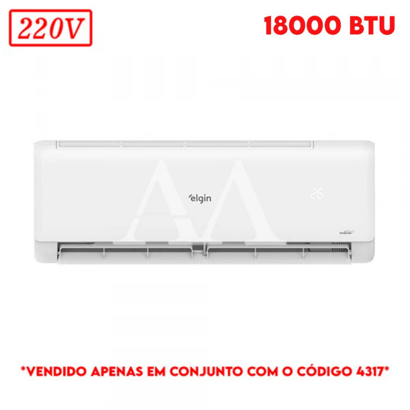 AR CONDICIONADO EVAPORADORA ELGIN SPLIT HIGH WALL ECO INVERTER II C/ WIFI 18000 BTU 220V