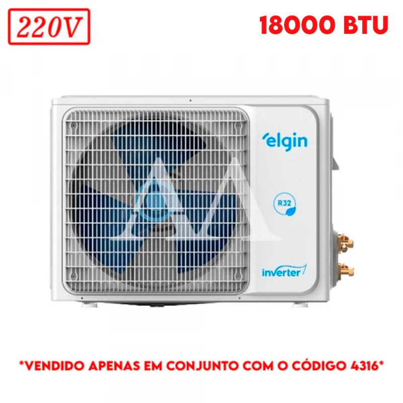 AR CONDICIONADO CONDENSADOR ELGIN SPLIT HIGH WALL ECO INVERTER II C/ WIFI 18000 BTU 220V